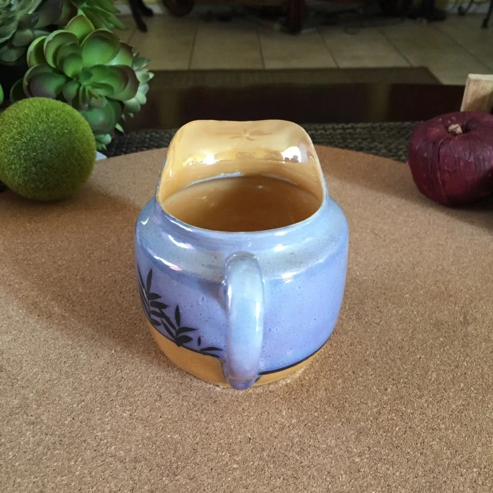 1950s Blue Lusterware Creamer
